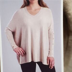RXB studded loose flowy OVERSIZED Dolman sleeve soft sweater size‎ small new